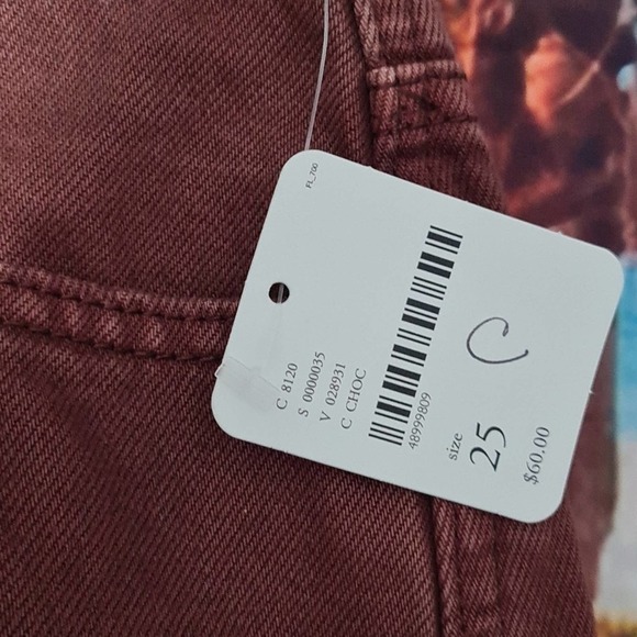 Free People‎ Zipper Denim Mini Skirt 25 NWT - Picture 2 of 5